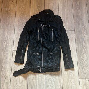 Topman Long Biker Jacket